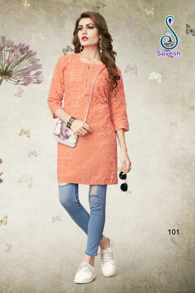 Lakhnavi Vol-4 Suvesh Cotton Short Kurti Manufacturer Lakhnavi Vol-4 Suvesh Cotton Short Kurti Manufacturer